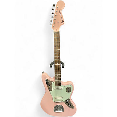 Used Squier Classic Vibe 70s Jaguar Shell Pink Solid Body Electric Guitar