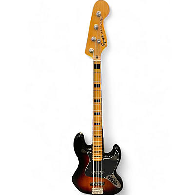 Used Squier Classic Vibe 70s Jazz Bass 2 Color Sunburst Electric Bass Guitar