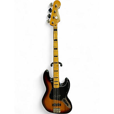 Used Squier Classic Vibe 70s Jazz Bass 3 Color Sunburst Electric Bass Guitar