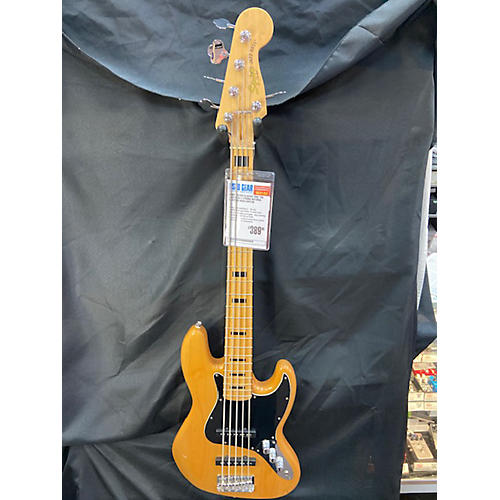 Squier Used Squier Classic Vibe 70s Jazz Bass 5 String Natural Electric Bass Guitar Natural