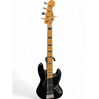 Used Squier Classic Vibe 70s Jazz Bass Black Electric Bass Guitar