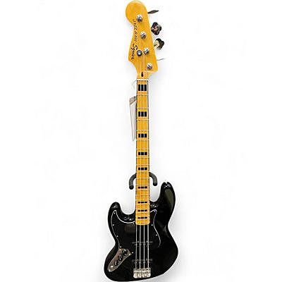 Used Squier Classic Vibe 70s Jazz Bass Black Electric Bass Guitar