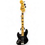 Used Squier Classic Vibe 70s Jazz Bass Black Electric Bass Guitar Black