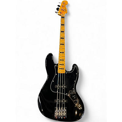 Used Squier Classic Vibe 70s Jazz Bass Black Electric Bass Guitar