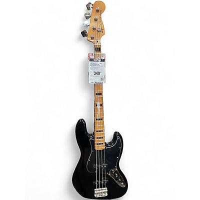 Used Squier Classic Vibe 70s Jazz Bass Black Electric Bass Guitar