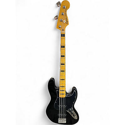 Used Squier Classic Vibe 70s Jazz Bass Black Electric Bass Guitar