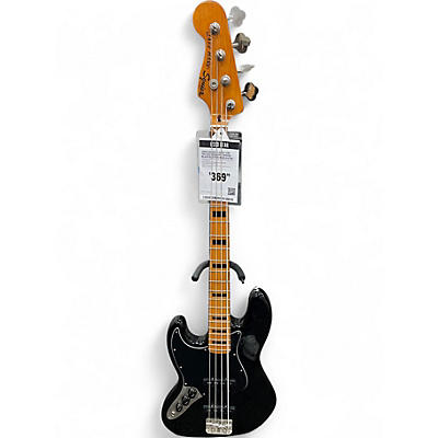 Used Squier Classic Vibe 70s Jazz Bass Black Electric Bass Guitar
