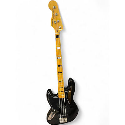 Used Squier Classic Vibe 70s Jazz Bass Black Electric Bass Guitar