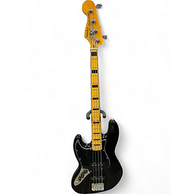 Squier Used Squier Classic Vibe 70s Jazz Bass Left Handed Black Electric Bass Guitar