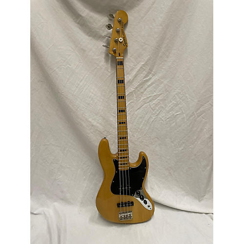 Squier Used Squier Classic Vibe 70s Jazz Bass Natural Electric Bass Guitar Natural