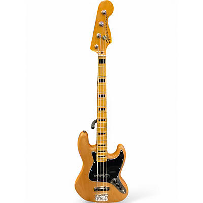 Used Squier Classic Vibe 70s Jazz Bass Natural Electric Bass Guitar