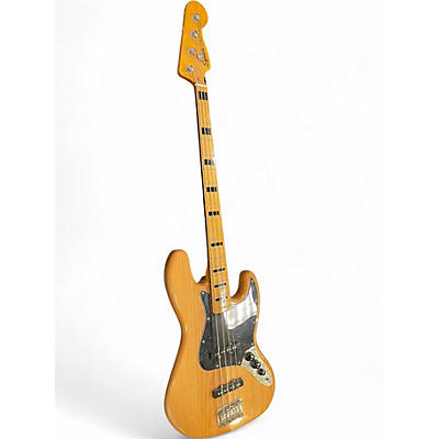 Used Squier Classic Vibe 70s Jazz Bass Natural Electric Bass Guitar