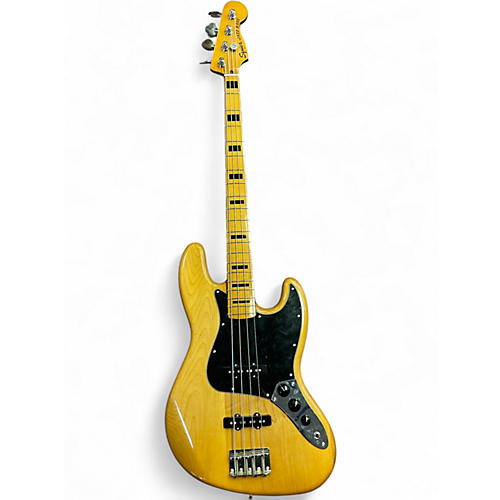Used Squier Classic Vibe 70s Jazz Bass Natural Electric Bass Guitar Natural