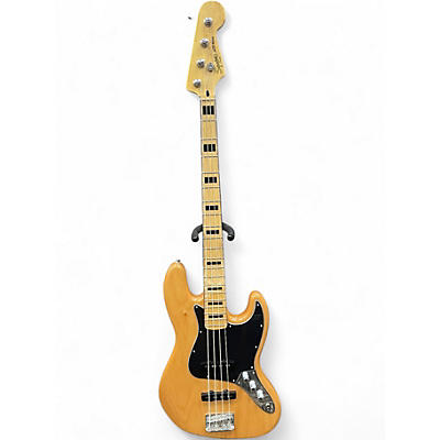 Used Squier Classic Vibe 70s Jazz Bass Natural Electric Bass Guitar
