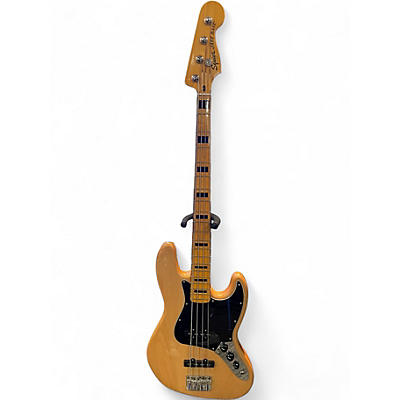 Used Squier Classic Vibe 70s Jazz Bass Natural Electric Bass Guitar