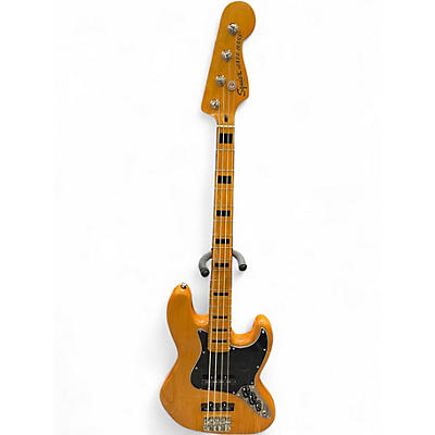Used Squier Classic Vibe 70s Jazz Bass Natural Electric Bass Guitar