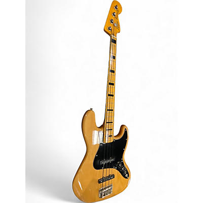 Used Squier Classic Vibe 70s Jazz Bass Natural Electric Bass Guitar