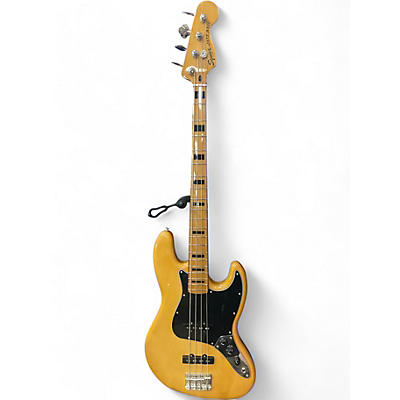 Used Squier Classic Vibe 70s Jazz Bass Natural Electric Bass Guitar