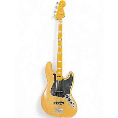 Used Squier Classic Vibe 70s Jazz Bass Natural Electric Bass Guitar
