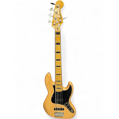 Used Squier Classic Vibe 70s Jazz Bass Natural Electric Bass Guitar