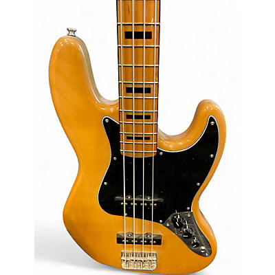 Used Squier Classic Vibe 70s Jazz Bass Natural Electric Bass Guitar