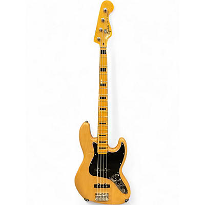 Used Squier Classic Vibe 70s Jazz Bass Natural Electric Bass Guitar