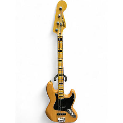 Used Squier Classic Vibe 70s Jazz Bass Natural Electric Bass Guitar
