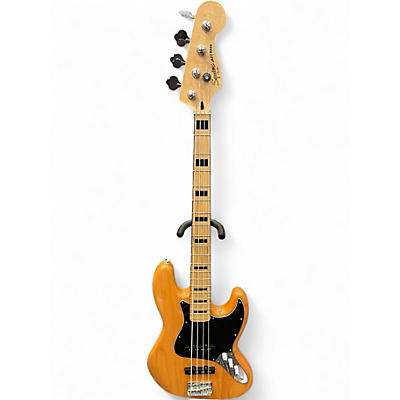 Used Squier Classic Vibe 70s Jazz Bass Natural Electric Bass Guitar
