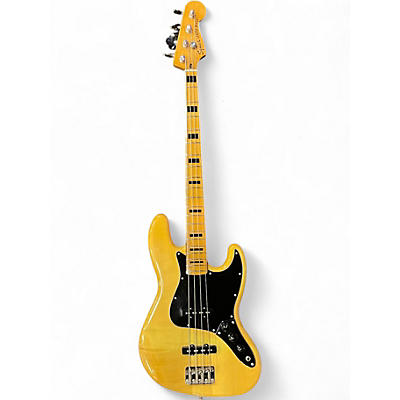 Used Squier Classic Vibe 70s Jazz Bass Natural Electric Bass Guitar