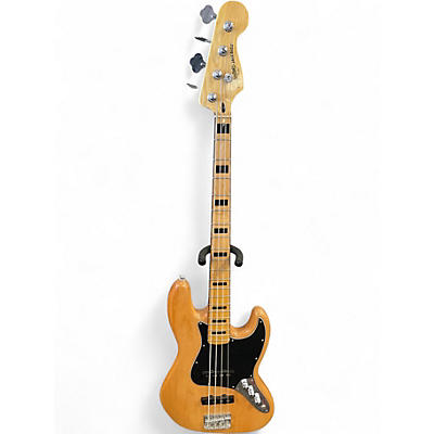 Used Squier Classic Vibe 70s Jazz Bass Natural Electric Bass Guitar
