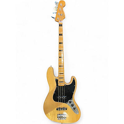 Used Squier Classic Vibe 70s Jazz Bass Natural Electric Bass Guitar