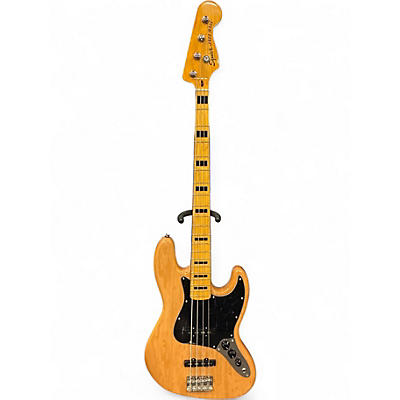 Used Squier Classic Vibe 70s Jazz Bass Natural Electric Bass Guitar
