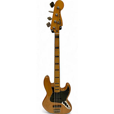 Used Squier Classic Vibe 70s Jazz Bass Natural Electric Bass Guitar