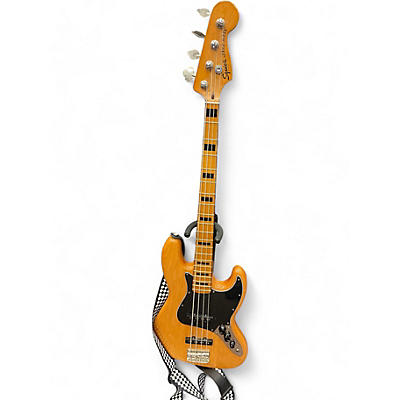 Used Squier Classic Vibe 70s Jazz Bass Natural Electric Bass Guitar