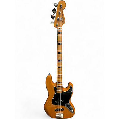 Used Squier Classic Vibe 70's Jazz Bass Natural Electric Bass Guitar