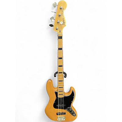 Used Squier Classic Vibe 70s Jazz Bass Natural Electric Bass Guitar