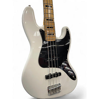 Used Squier Classic Vibe 70s Jazz Bass Olympic White Electric Bass Guitar