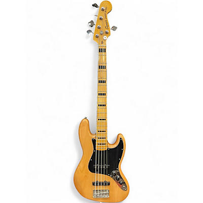 Used Squier Classic Vibe '70s Jazz Bass V 5-String Bass Natural Electric Bass Guitar