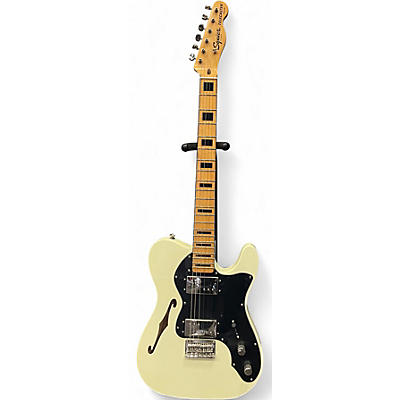 Used Squier Classic Vibe 70s Telecaster Deluxe Olympic White Solid Body Electric Guitar