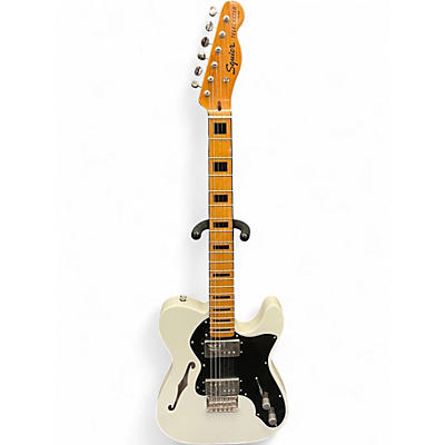 Used Squier Classic Vibe 70s Thinline Telecaster Alpine White Hollow Body Electric Guitar