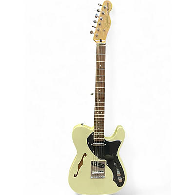 Used Squier Classic Vibe 70s Thinline Telecaster Cream Hollow Body Electric Guitar