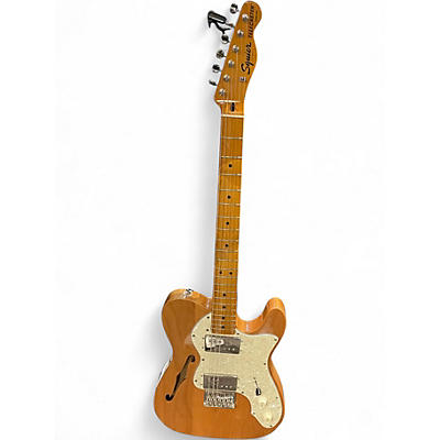Used Squier Classic Vibe 70s Thinline Telecaster Natural Hollow Body Electric Guitar
