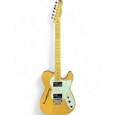 Used Squier Classic Vibe 70s Thinline Telecaster Natural Hollow Body Electric Guitar