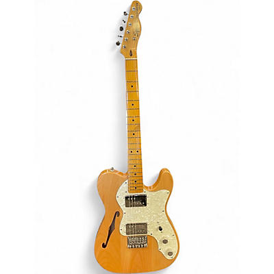 Used Squier Classic Vibe 70s Thinline Telecaster Natural Hollow Body Electric Guitar
