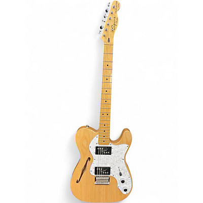 Used Squier Classic Vibe 70s Thinline Telecaster Natural Hollow Body Electric Guitar