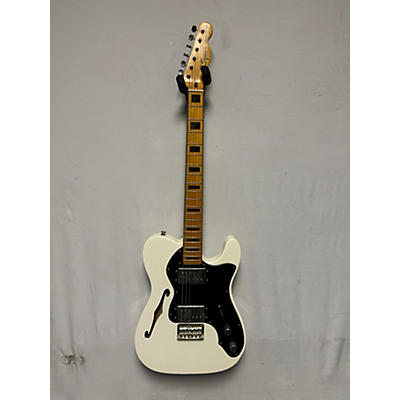 Squier Used Squier Classic Vibe 70s Thinline Telecaster Olympic White Hollow Body Electric Guitar