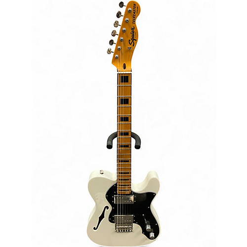 Used Squier Classic Vibe 70s Thinline Telecaster Olympic White Hollow Body Electric Guitar Olympic White