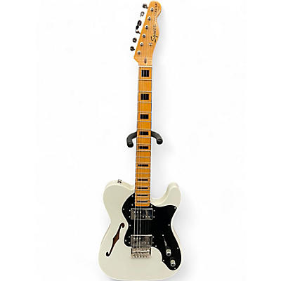 Used Squier Classic Vibe 70s Thinline Telecaster Olympic White Hollow Body Electric Guitar