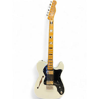 Used Squier Classic Vibe 70s Thinline Telecaster Olympic White Hollow Body Electric Guitar