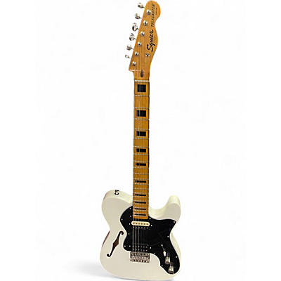 Used Squier Classic Vibe 70s Thinline Telecaster Olympic White Hollow Body Electric Guitar